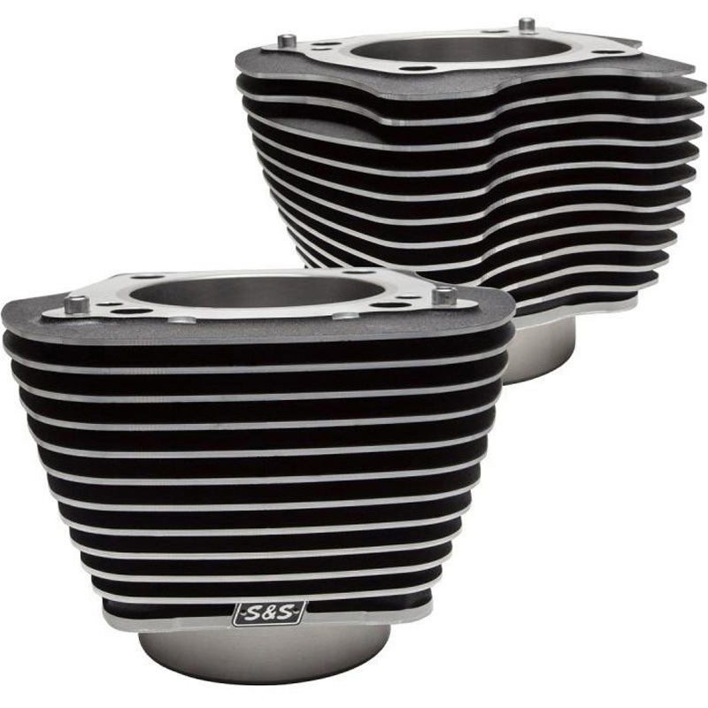 910-0682 4.25ビッグボアシリンダーセット 910-0682 エスアンドエスサイクル アルミ リンクルブラック色