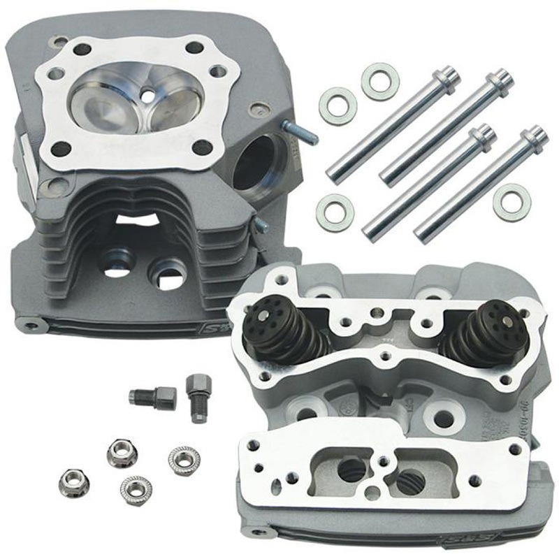 106-4277 スーパーストック シリンダーヘッドSLV 106-4277 エスアンドエスサイクル シルバー色