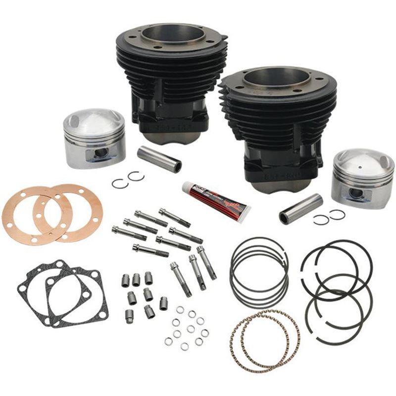 91-9101 Cylinder Kit 3-5/8 Bore 91-9101 エスアンドエスサイクル グロスブラック色