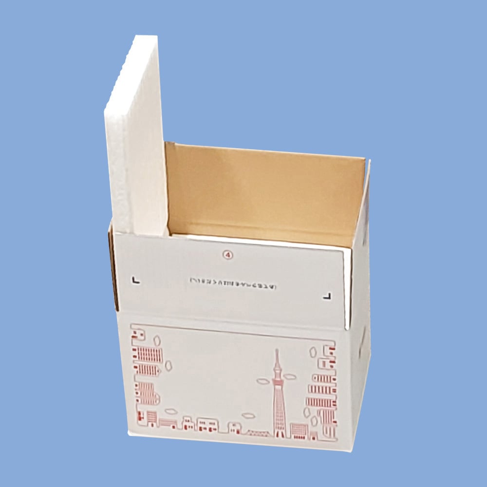 ARCBU60-100 宅配用保冷箱(内箱) ゆうパック用 ホワイトバリーン 1式(100セット) ARCBU60-100