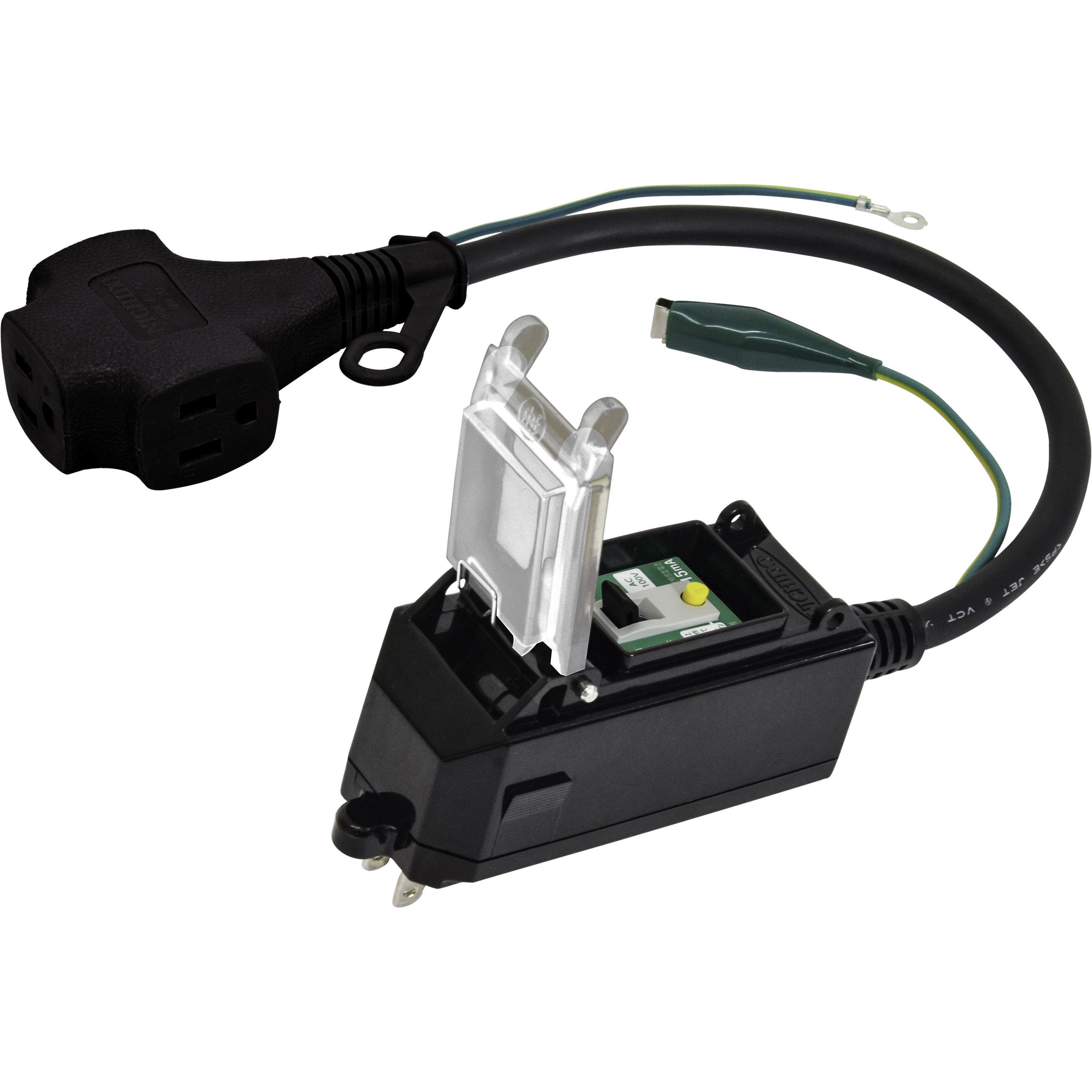 FIPB-EB-T ポッキンブレーカー 日動工業 アース付 1口 屋内用 SVCT 2.0