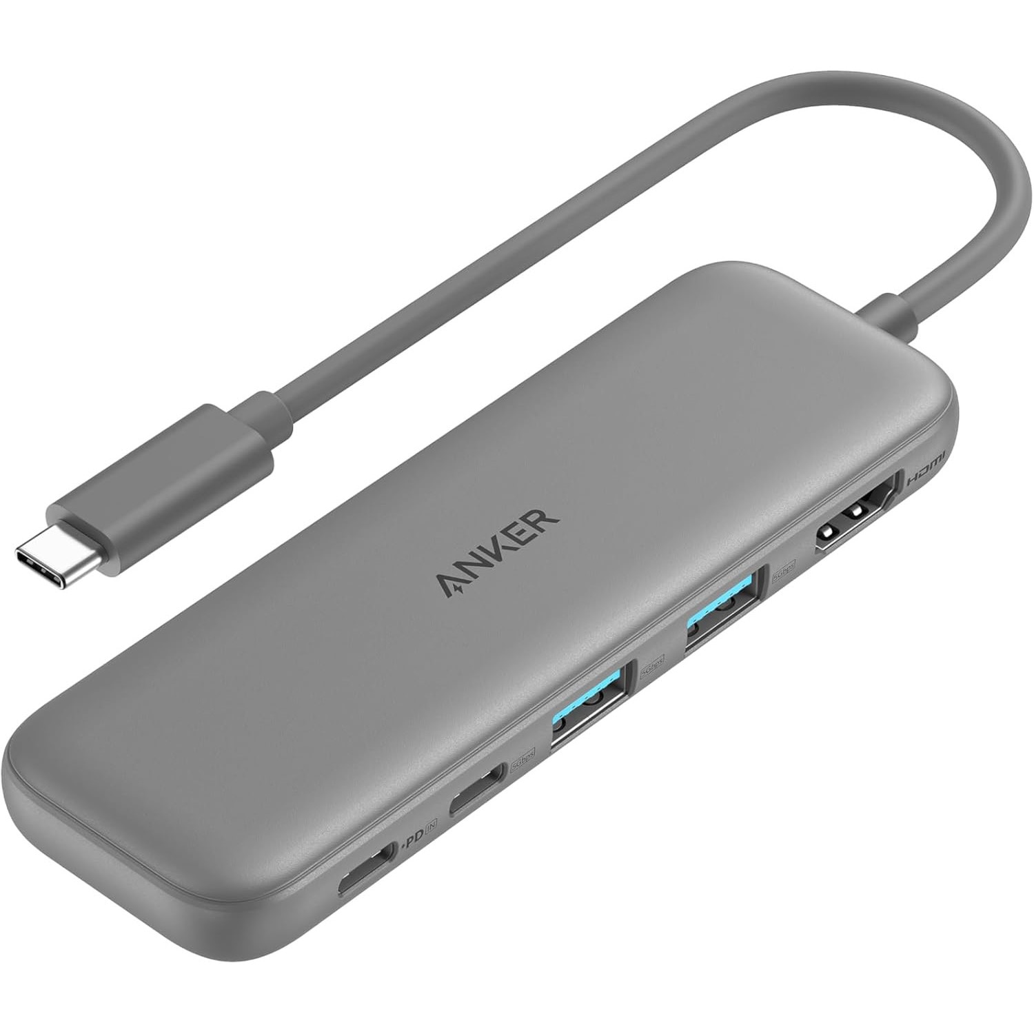 A83550A1 Anker 332 USB-C ハブ (5-in-1) Anker(アンカー) グレー色