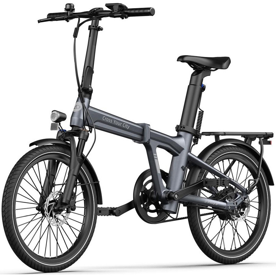AIR-20-PRO-TC-GY 防災サイクル 20型 自動2段変速機能付き折りたたみ