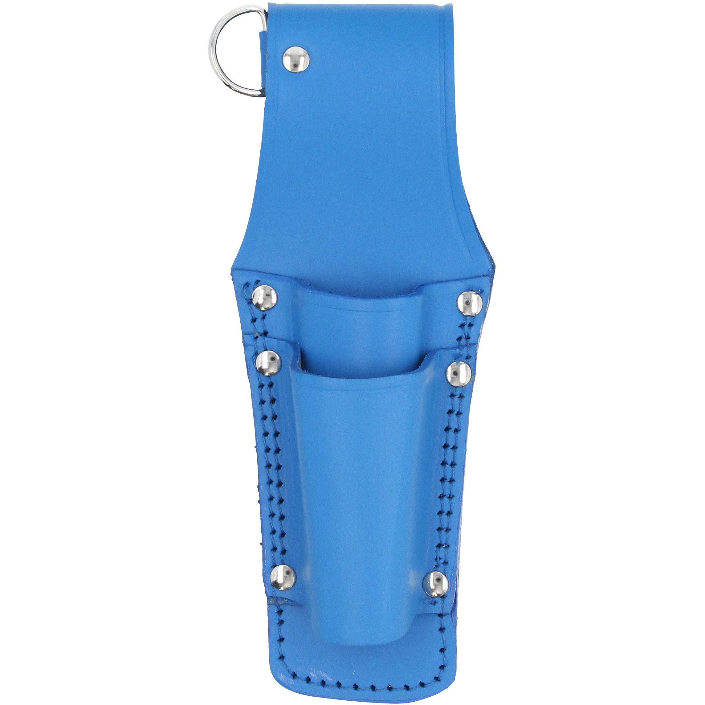 CHS-02BU 本革2段ツール差し ブルー コヅチ ツール落下防止用のD管付