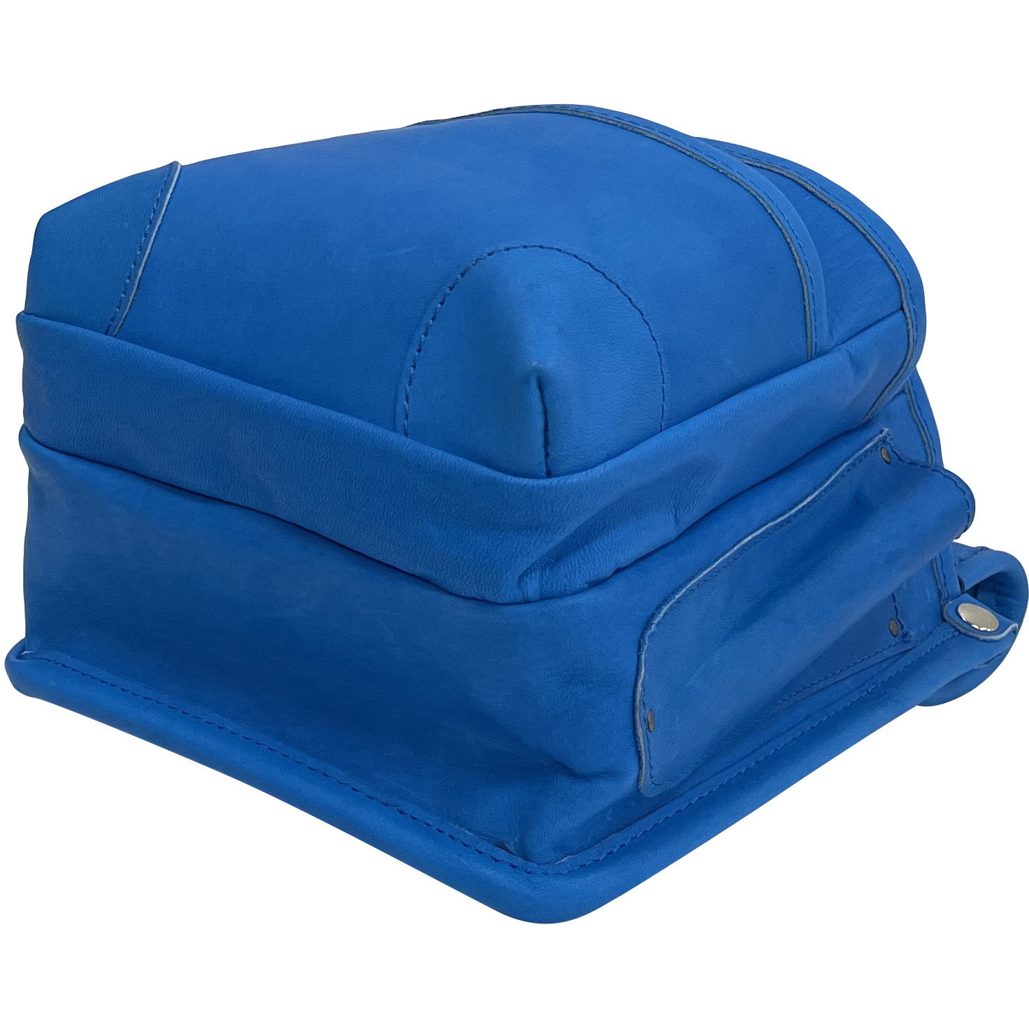 青い合成皮革の腰袋 LXSeries 鳶壱TB-1 LX-26 1枚革腰袋2段 Type-C｜革製 作業工具ホルダー