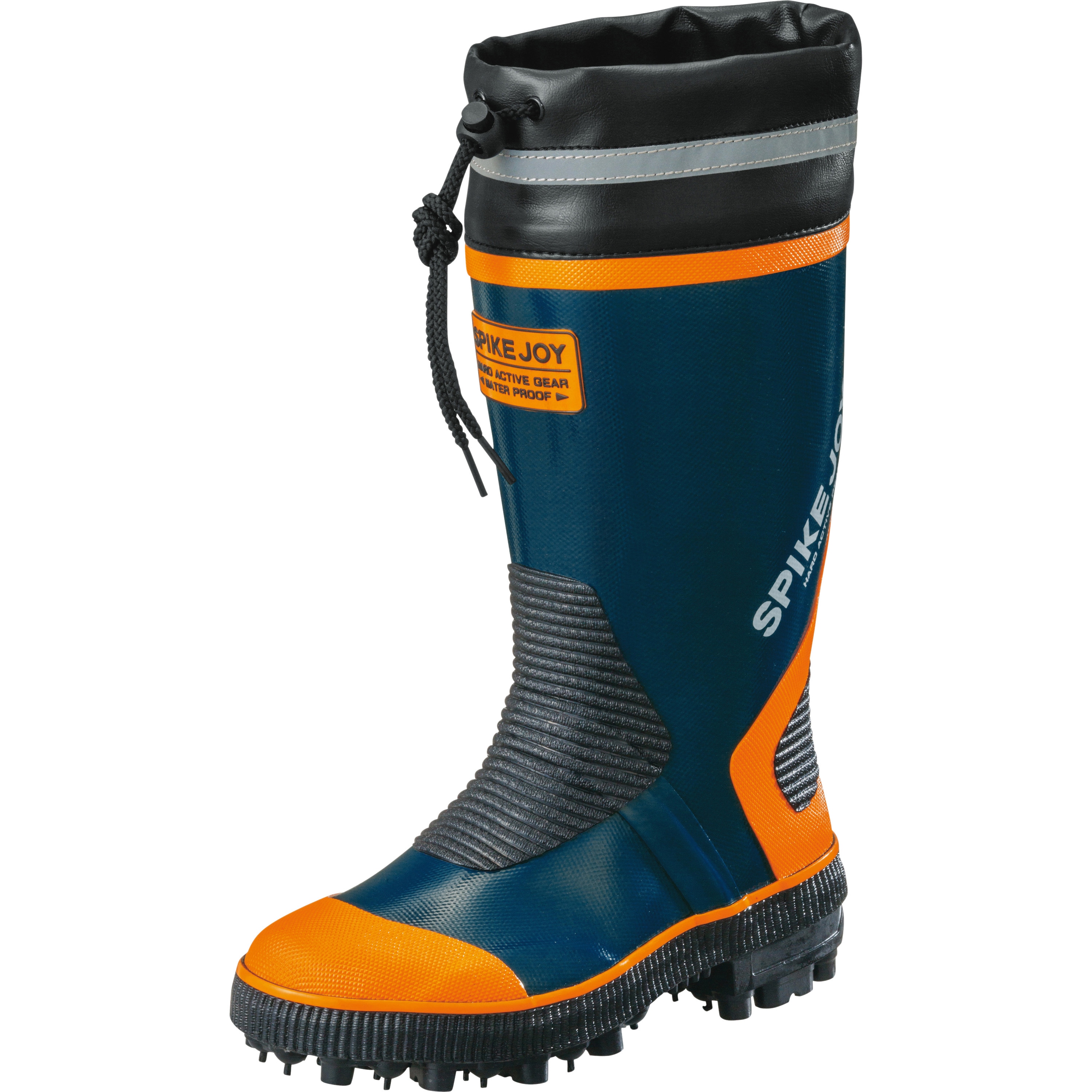 スパイクジョイ#5 スパイク長靴 福山ゴム工業 ネイビー色 L(25.5～26