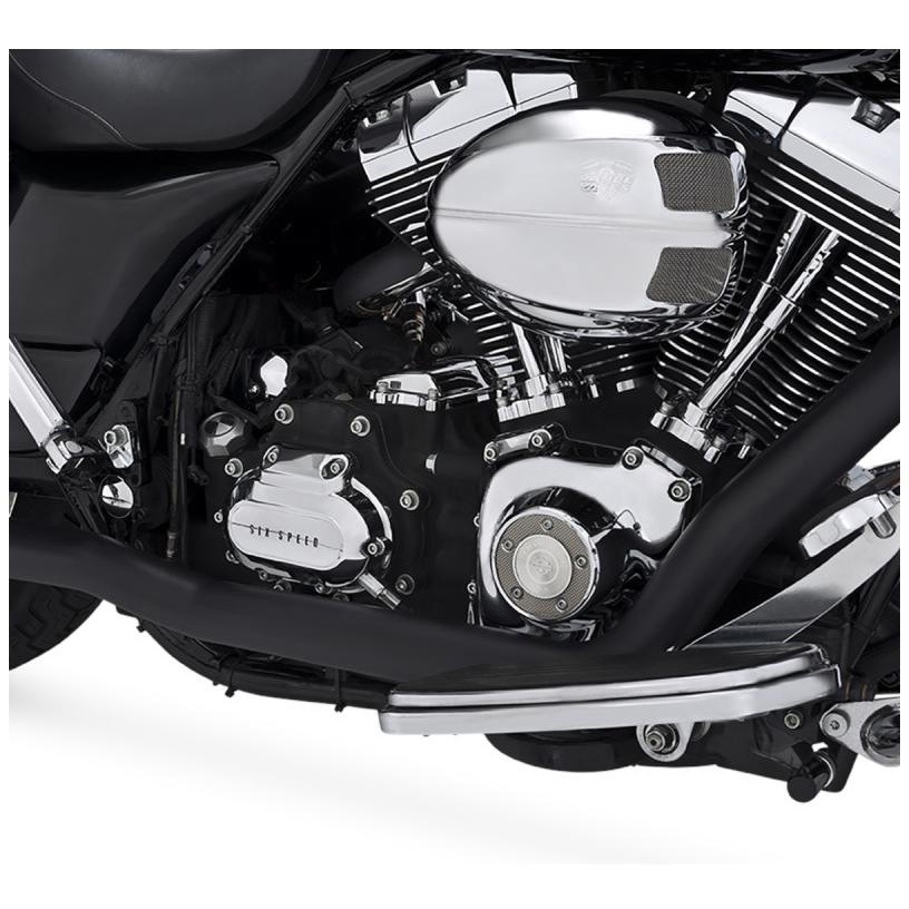 1802-0205 DresserDuals ドレッサーデュアルズ ヘッドパイプ ブラック マフラー 1802-0205 Vance&Hines スチール