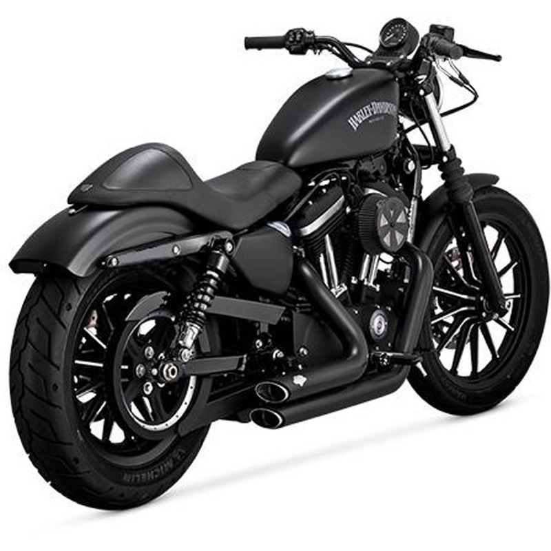 1800-2580 ShortShots Staggered PCX ショットスタッガード ブラック マフラー 1800-2580 Vance&Hines フルエキゾーストタイプ スチール