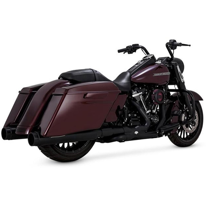 1801-1457 Torquer450 トルカー スリップオン ブラック マフラー 1801-1457 Vance&Hines 適合ツーリングファミリー(17-20)