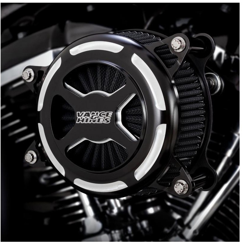 1010-2921 VO2 エアインテイク X エックス 白黒コントラスト 1010-2921 Vance&Hines アルミ