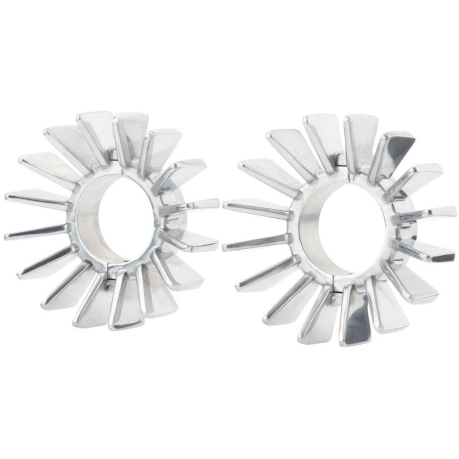 MEX011 エキゾーストクランプ FI車用 フィン ポリッシュ MEX011 モートーン FIモデル用タイプ アルミ 9,605円