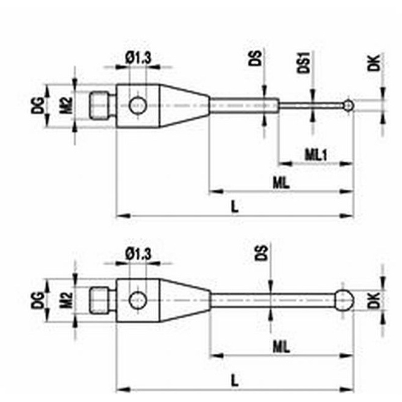 A-5555-1101 ストレートスタイラス 1本 レニショー 【通販モノタロウ】