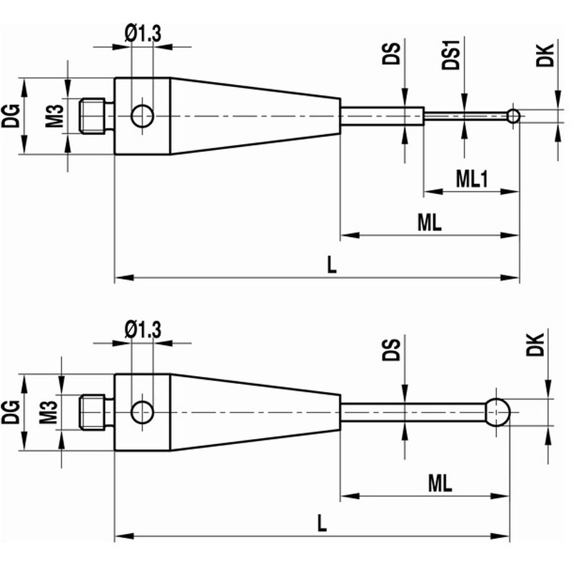 A-5004-2185 ストレートスタイラス 1本 レニショー 【通販モノタロウ】