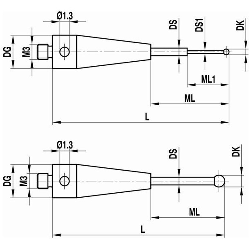 A-5004-1779 ストレートスタイラス 1本 レニショー 【通販モノタロウ】