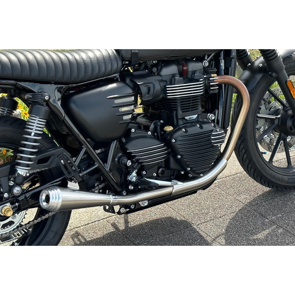 モートーン クラッチカバー リブ アルミ ブラック