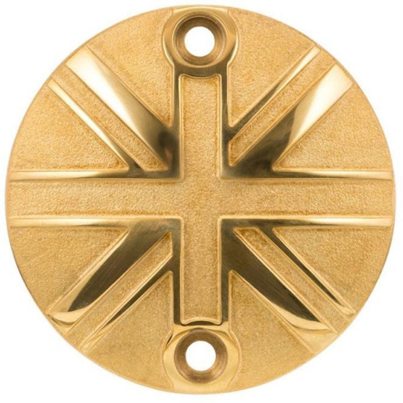 MMU538 ジェネレーターバッジ ユニオンジャック ブラス MMU538 1個 モートーン 【通販モノタロウ】