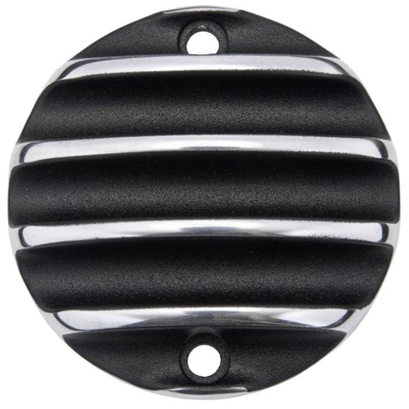 MMU026 ジェネレーターバッジ リブ ブラック/ポリッシュ MMU026 1個 モートーン 【通販モノタロウ】