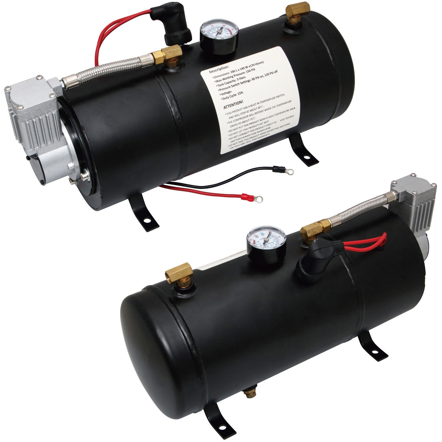 505915 自動コンプレッサー機能付きエアタンク ホーンメイト JET