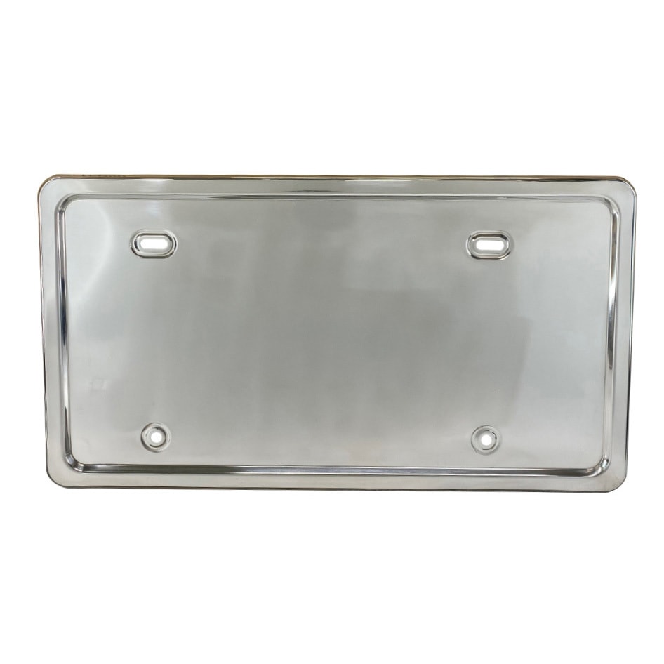 大型車用 8200830 薄型 ステンレス製ナンバー枠 角タイプ 車検対応 1個