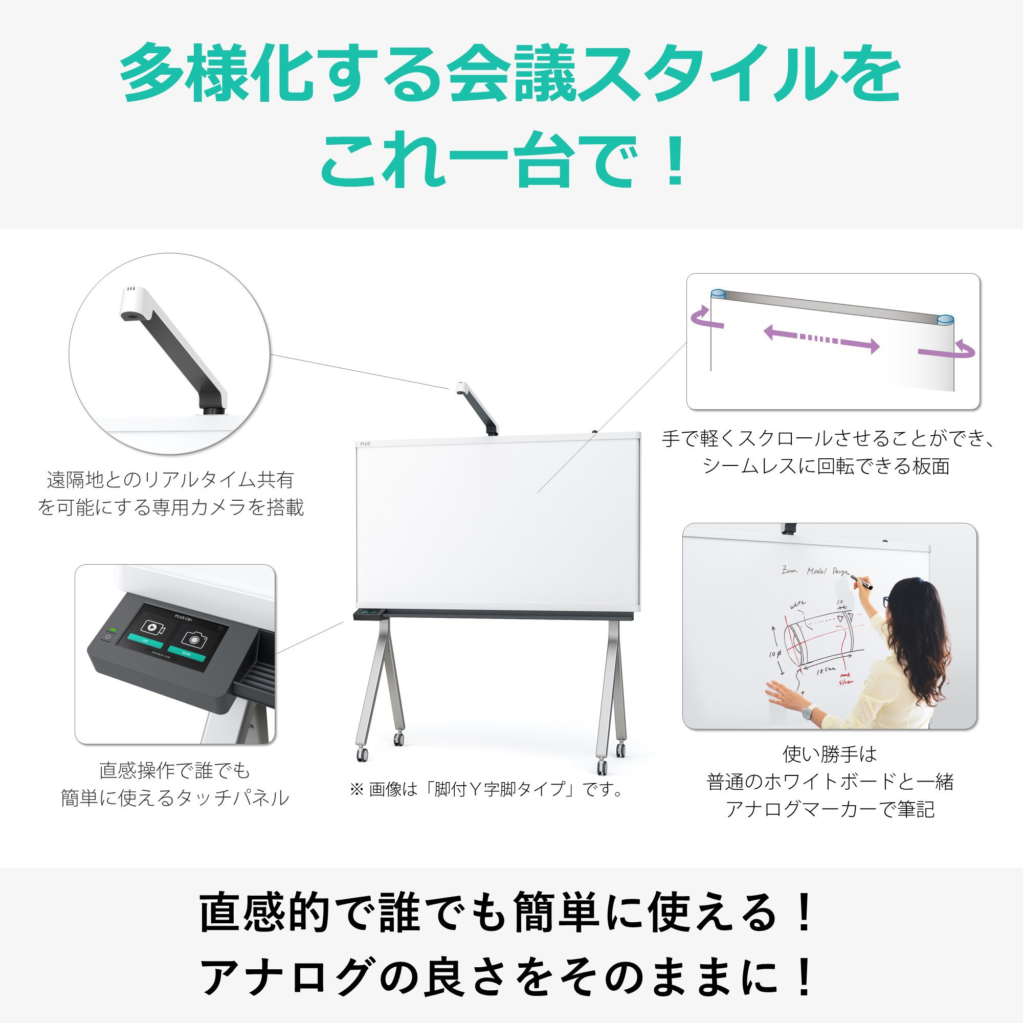 CB-1600-ST ホワイトボード クリエイティブボード CB+(組立サービス付