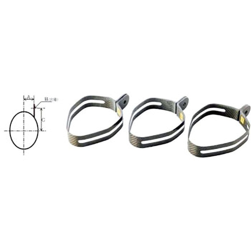 P-MCCZ3 サイレンサーバンド ヘキサゴナルサイレンサー用 1セット AKRAPOVIC (アクラポビッチ) 【通販モノタロウ】