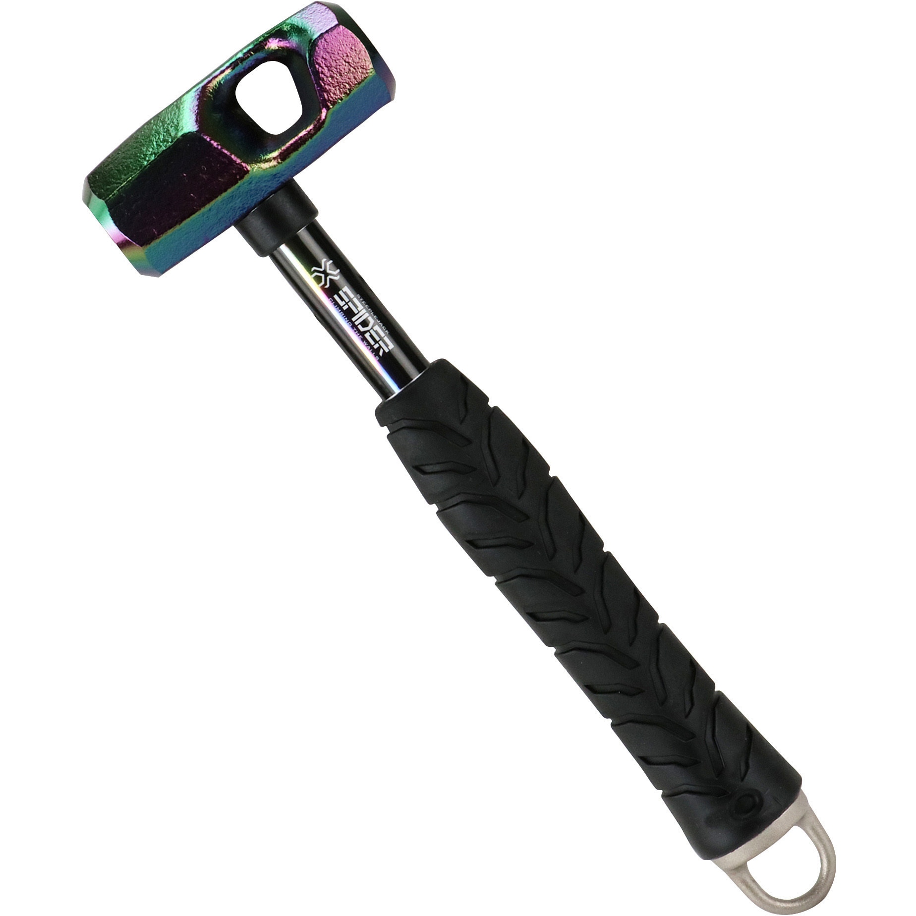 SPD-AH06P 足場用ハンマー レインボー SK11 虹色チタンコーティングメッキ仕様 ヘッド径33mm  SPD-AH06P