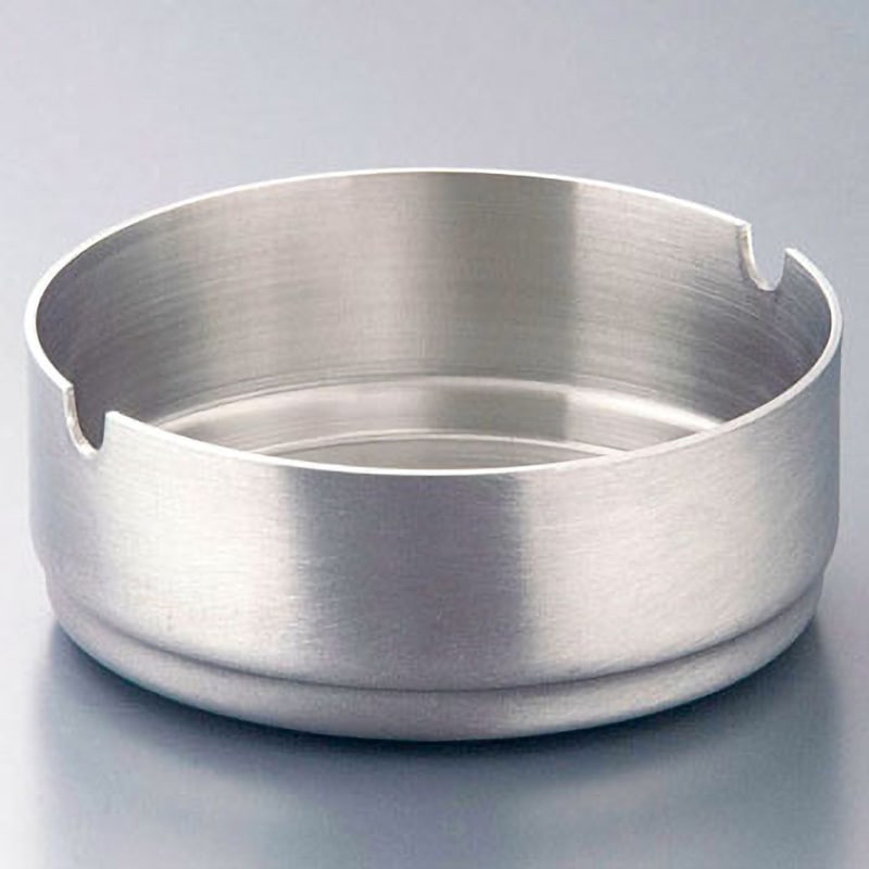 フラット ステンレススタッキング丸灰皿 1個 TKG 【通販モノタロウ】