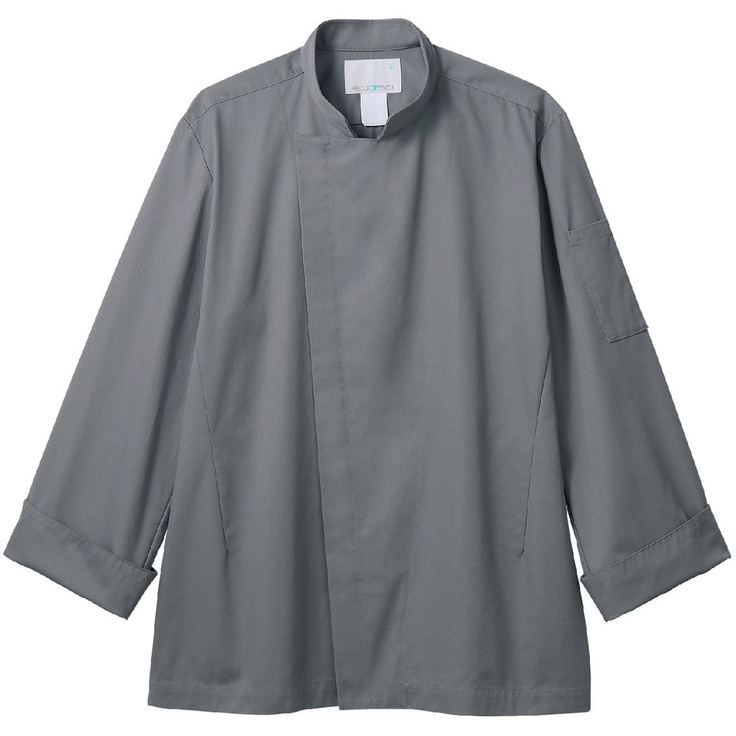 6-1006-SS コックコート 兼用 長袖 住商モンブラン グレー色   6-1006-SS