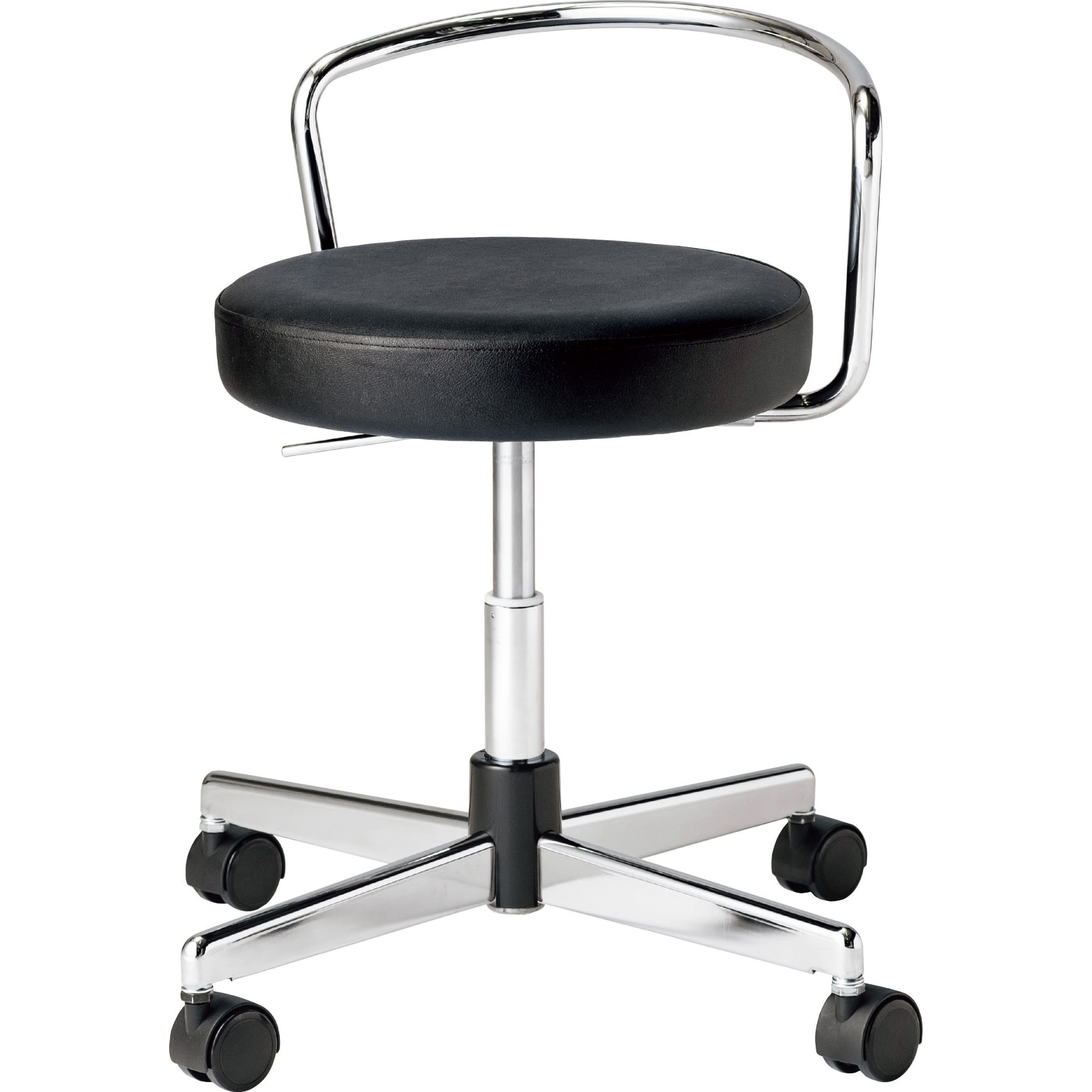 L7CT8G P926 【椅子】導電チェア ロータイプ 背パイプ付 フットリング付 導電ゴムキャスター 導電ビニールレザー 脚外径610 1台 オカムラ(岡村製作所) 【通販モノタロウ】 45,588円