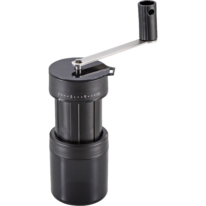 UW-3540 ポータブルコーヒーミル ポーチ付き CAPTAIN STAG ブラック色