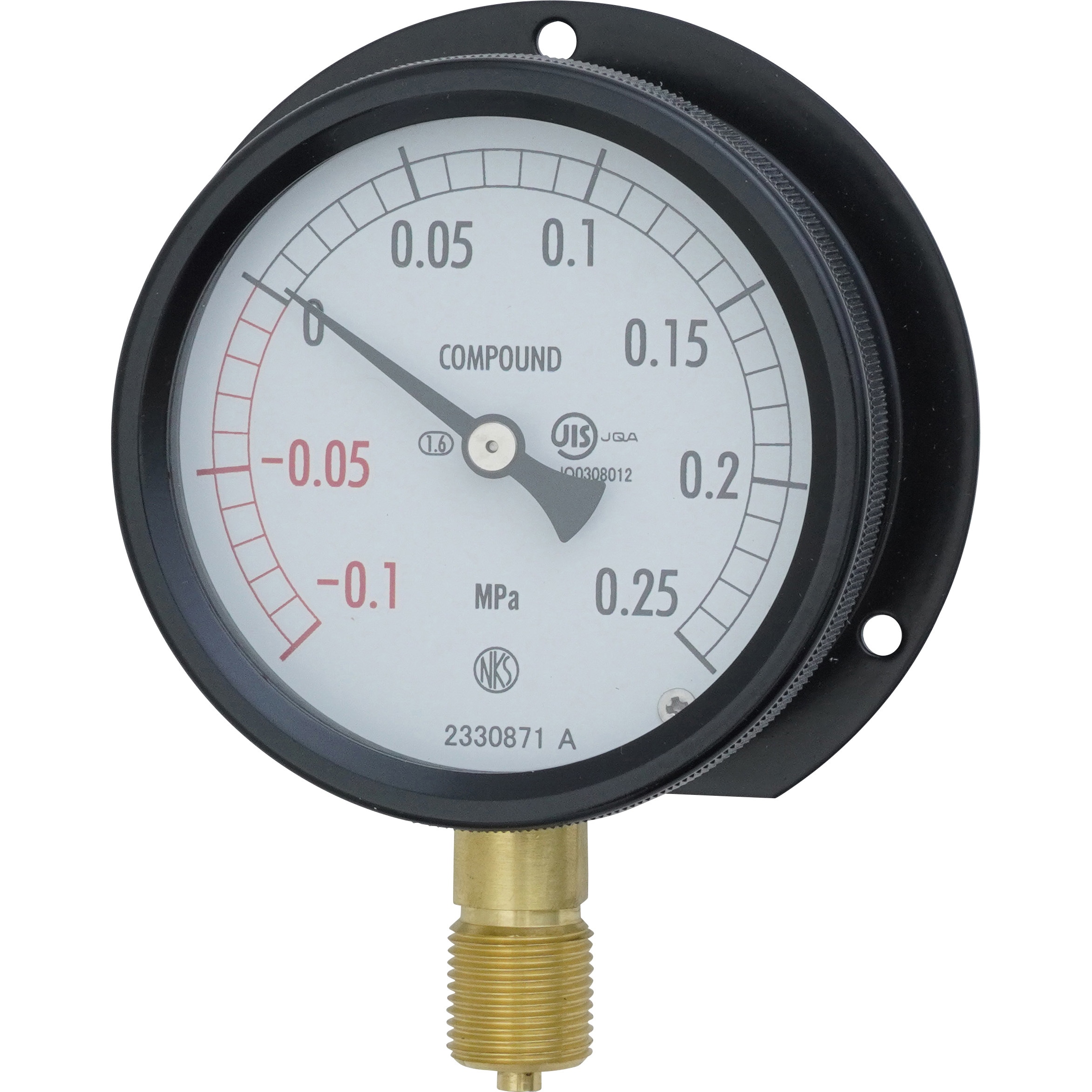 密閉型圧力計 75Φ 立形A枠 0.5MPa 検査証明書付 長野計器 BC12-181 (65-4297-23-20) □長野 密閉形圧力計(A⁄B枠・立形) 75Φ 形番：BC10 50MPa(検査成績書付