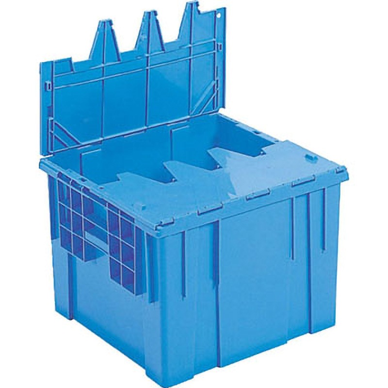 20530101BL503 サンクレット サンコー(三甲) スタッキング可 フタによりスタッキングタイプ 容量58.5L 種別#53 ブルー色 1個