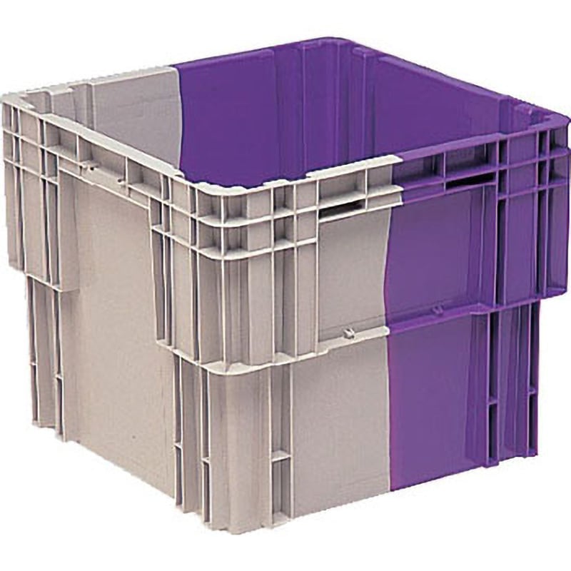 21070000GL804PUSPR SNコンテナー N#107(水抜孔有) サンコー(三甲) 外寸(幅×奥行×高さ)550×550×460mm 1個