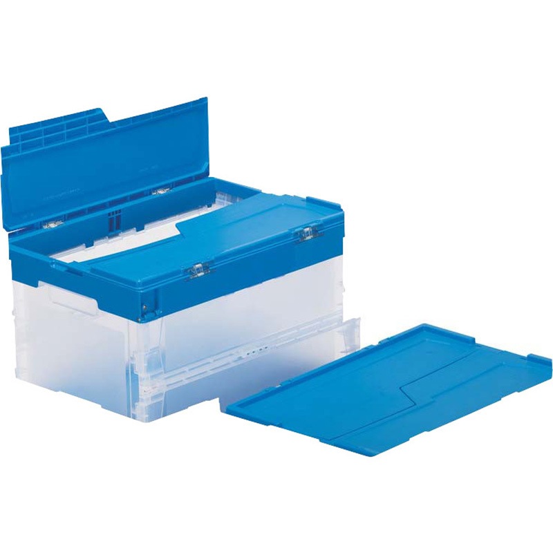 55446000TMBL サンクレットオリコン サンコー(三甲) 透明/ブルー色 容量50.3L 種別51B フタのあり 外寸(幅×奥行×高さ)530×366×340mm 1個 6,968円