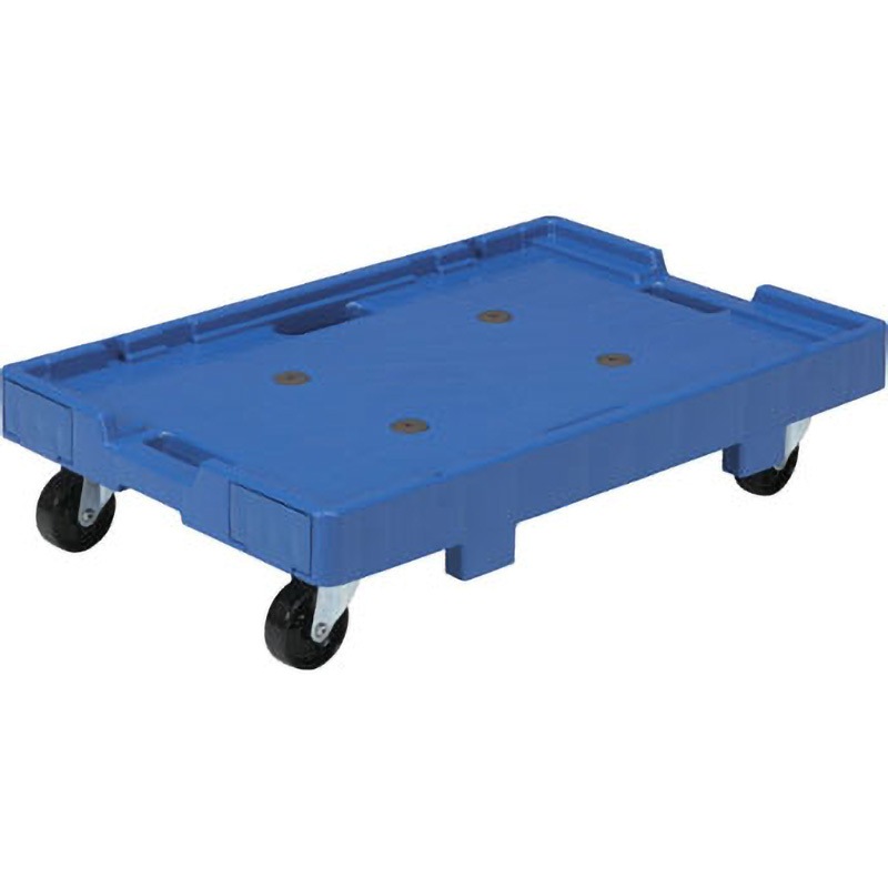 80246102BLCOPBLCOP サンキャリー 7046 サンコー(三甲) ナイロン車輪 樹脂製 4輪自在車 荷台寸法604×406mm 1個