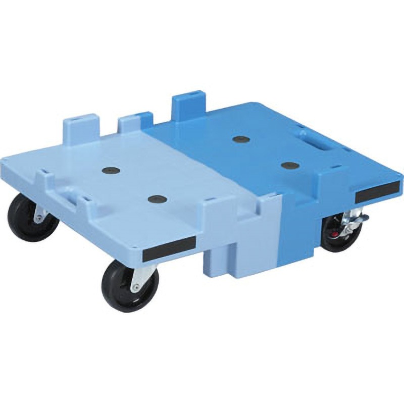 80246301BL504BL511 サンキャリー 5641-2 サンコー(三甲) PP製 ブルー/ライトブルー色 4輪自在車(内2輪ストッパー付)  1台