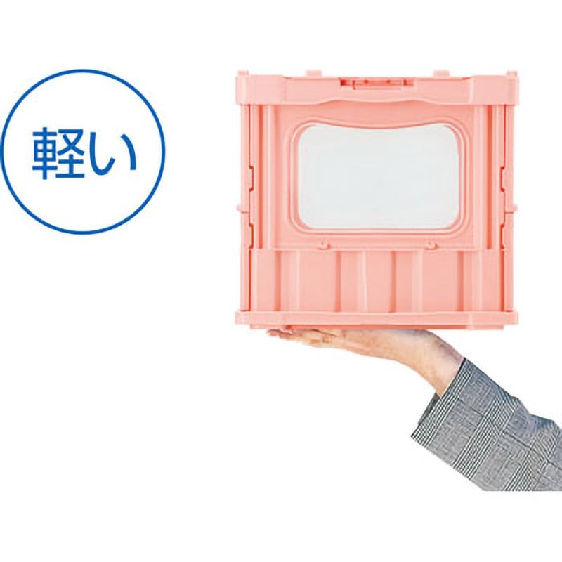 55912000REPNZTM マドコンライト サンコー(三甲) 容量52.7L ピンク/透明色 外寸(幅×奥行×高さ)530×366×325mm 1個