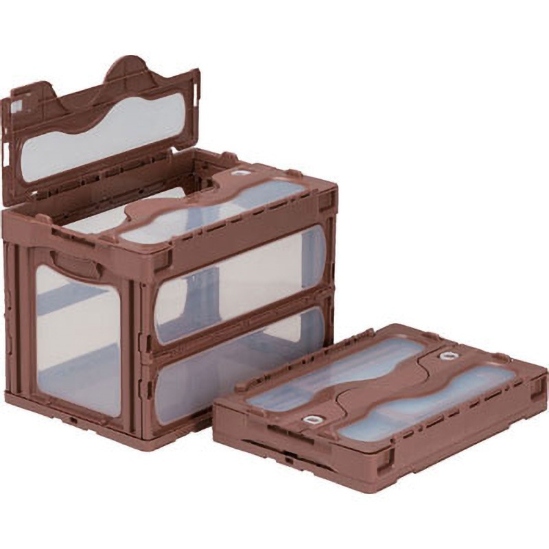 55923000RE401TM マドコン サンコー(三甲) 嵌合商品オリコン P31B フタのあり 容量59.3L 種別C-60B レッド/透明色 1個