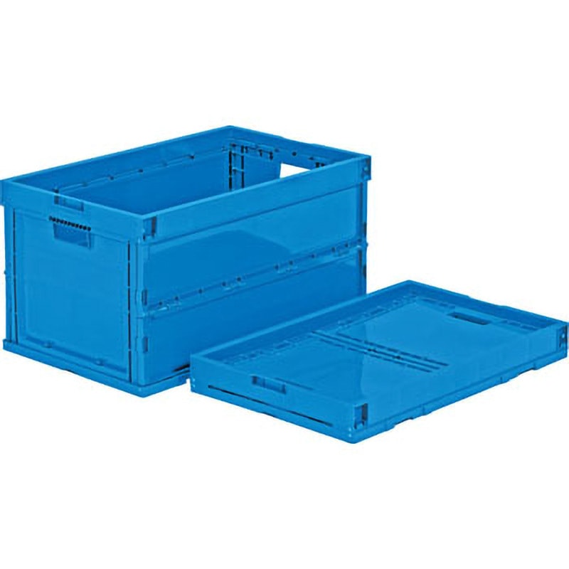 55937000BL504 オリコン サンコー(三甲) 容量64.5L ブルー色 外寸(幅×奥行×高さ)610×380×331mm 1個