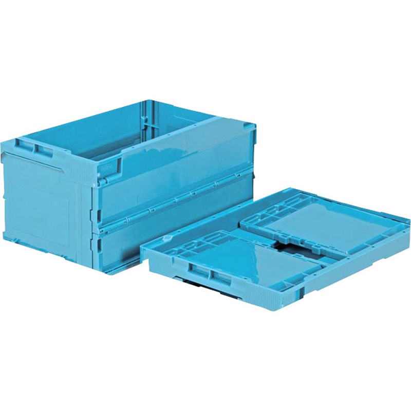 55947000BL512 オリコン サンコー(三甲) 容量43.1L 嵌合商品ペタンコO-20B 種別L41B-F ライトブルー色 外寸(幅×奥行×高さ)530×366×272mm 1個