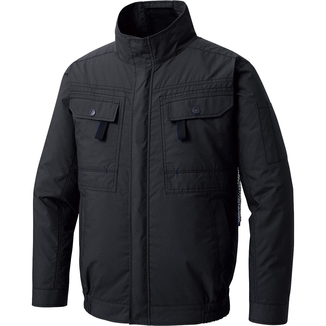 サンエス 空調風神服R長袖シャツ+デバイスセット ( KF92029+3ネイビー+M + RD9390PJ + RD9410PH ) サンエス 空調風神服R長袖ワークブルゾン+デバイスセット ( KF90450+13