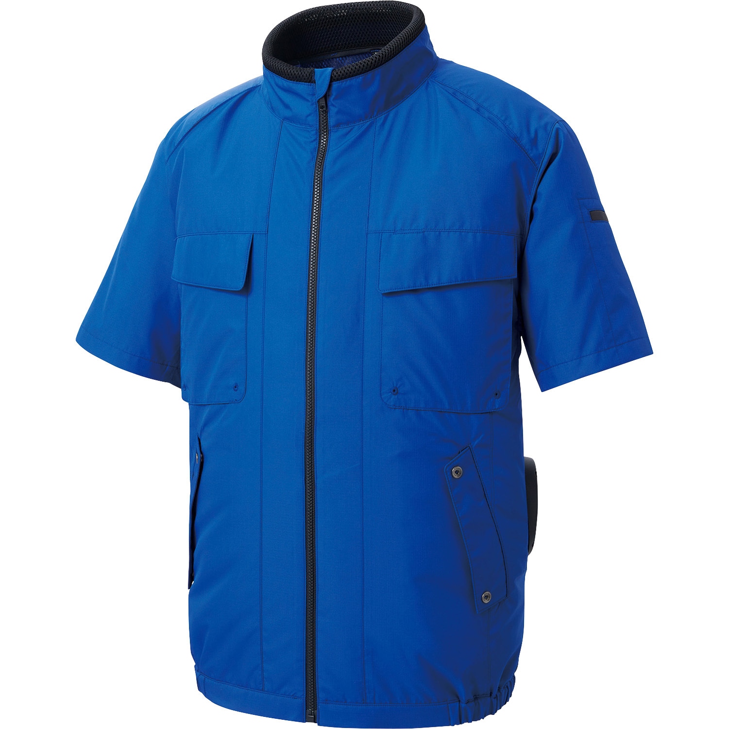 KF92410-KS052 空調風神服 エコ半袖ブルゾン(5セル24Vグローバルモデル フラットハイパワーファンセット&バッテリーセット 2025) 1セット サンエス 【通販モノタロウ】