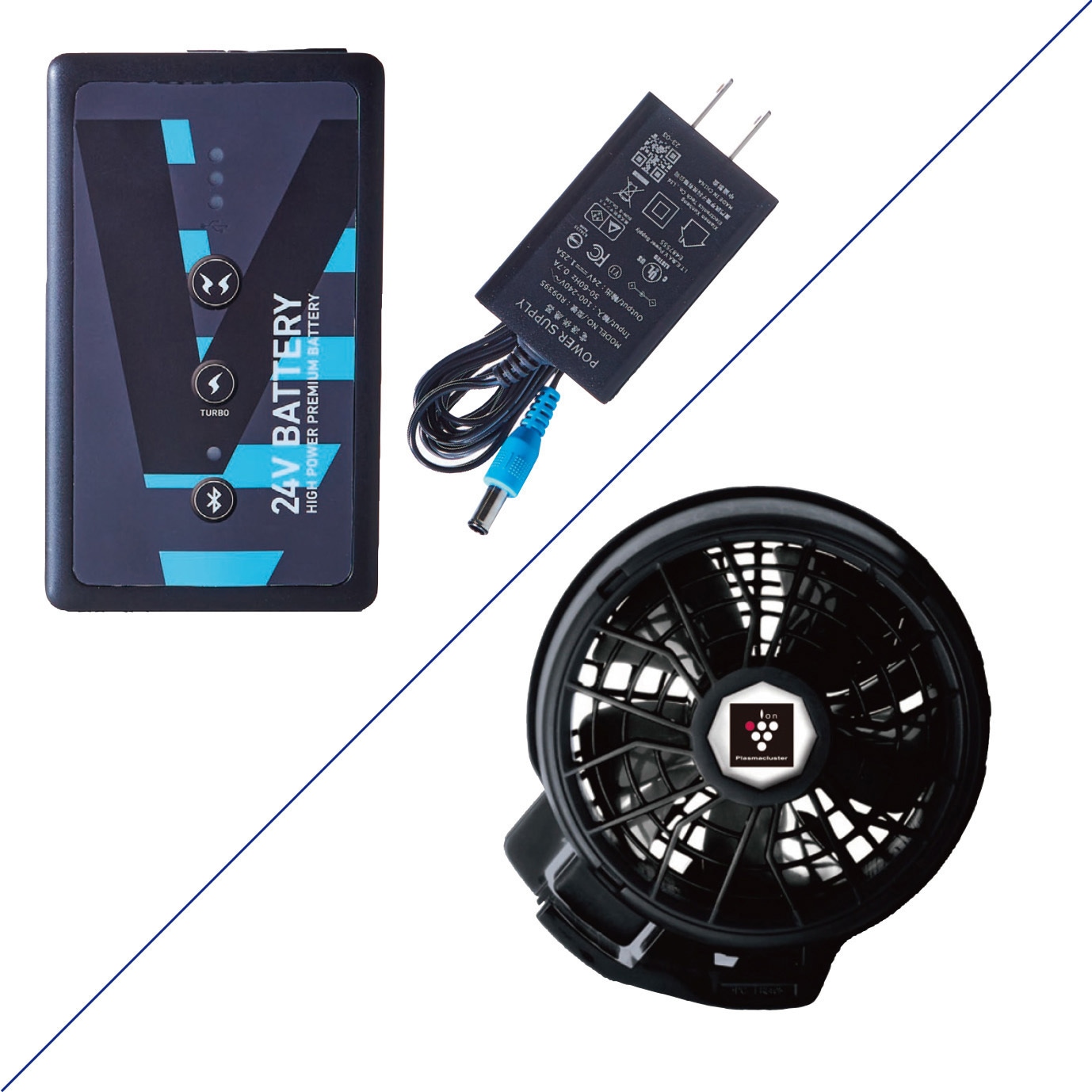 KF92029-KS056 空調風神服 長袖シャツ(5セル24Vジャパンモデル