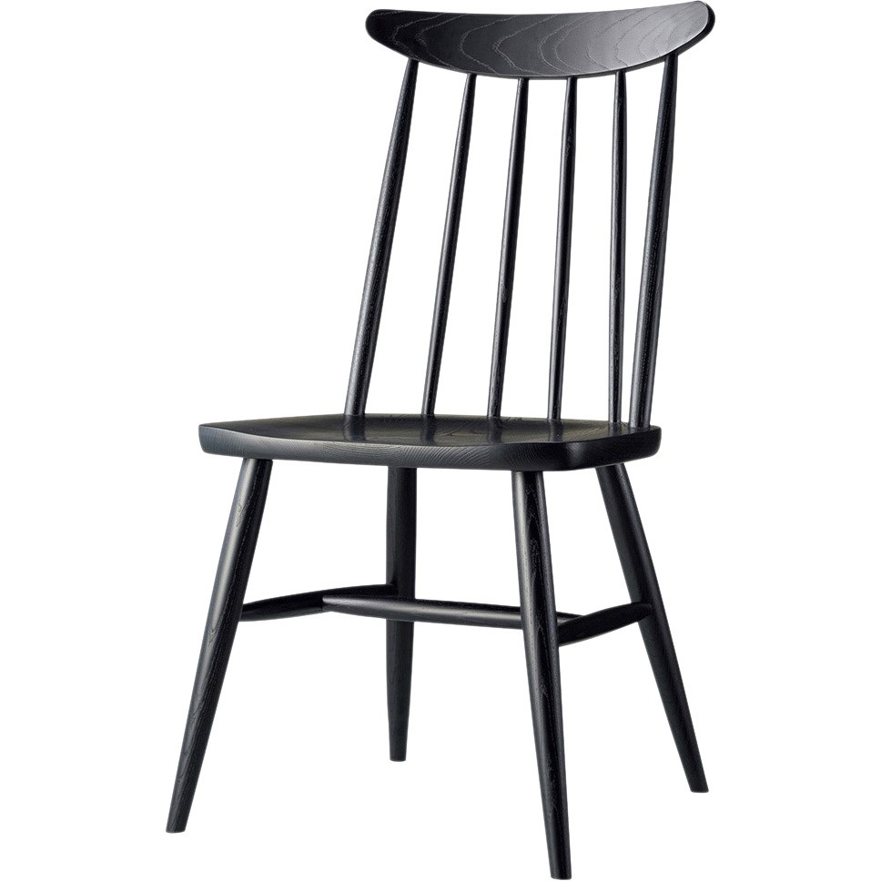 S・CW-F652・AL・BK 木製チェア カフェチェア オリバー 幅435mm高さ870mm