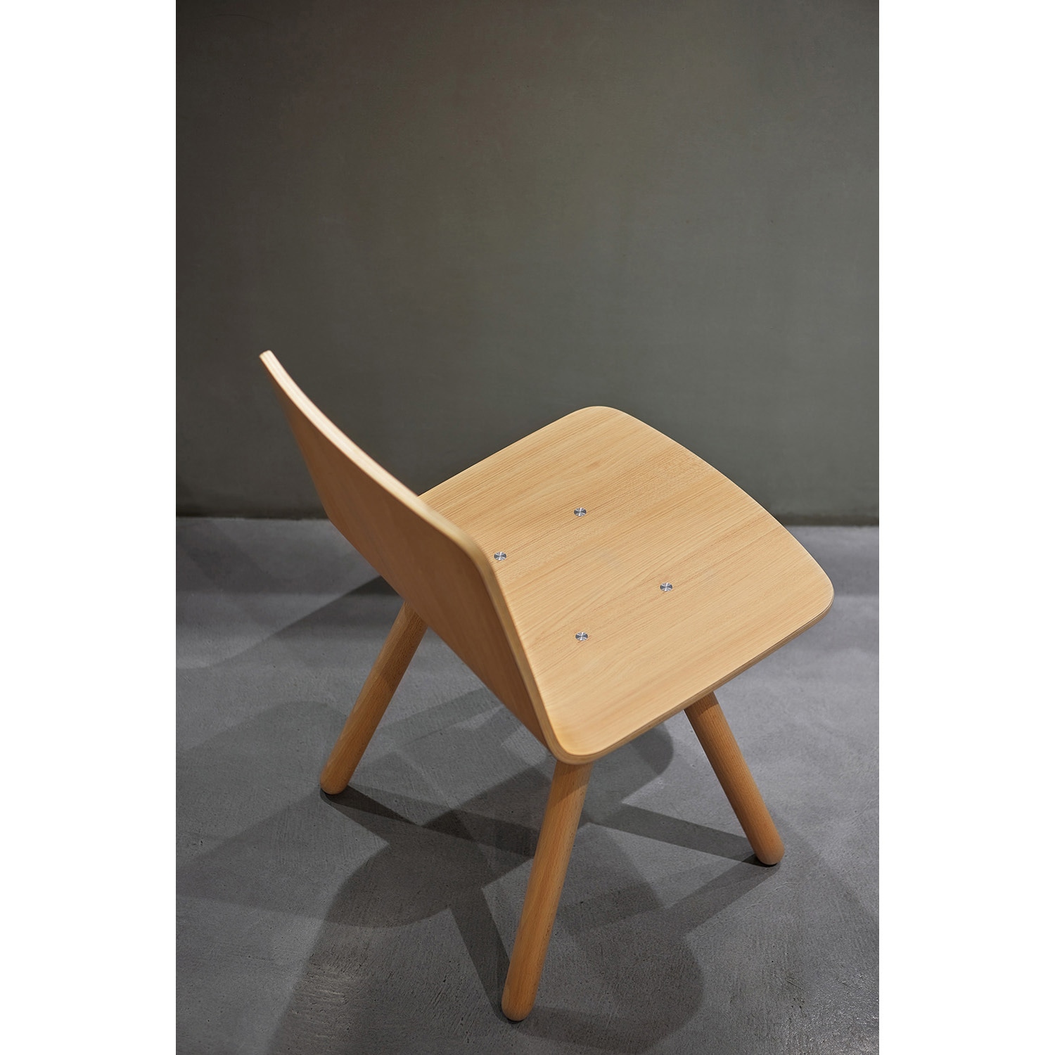 S・CW-F674A・AL・A・BK・NV 木製チェア カフェチェア オリバー 幅