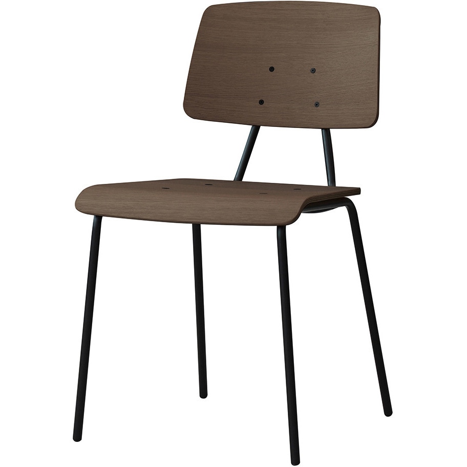 S・CS-F693・AL・WS・MO スチールチェア オリバー 幅425mm高さ775mm