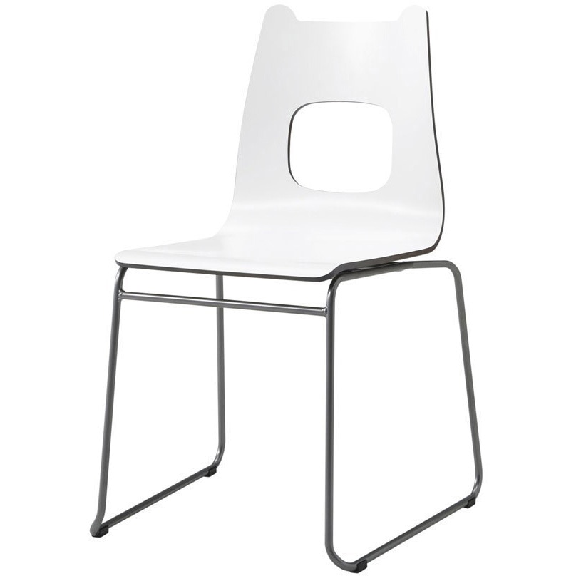 S・CS-178・NB・WS スチールチェア オリバー 幅510mm高さ795mm