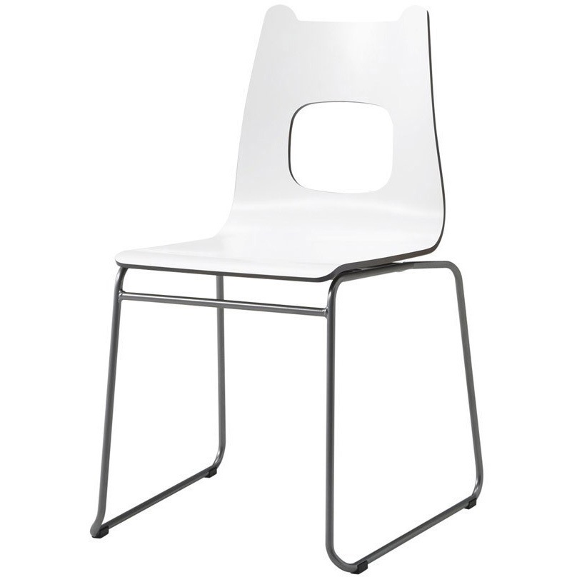 S・CS-178・DB・WS スチールチェア オリバー 幅510mm高さ795mm