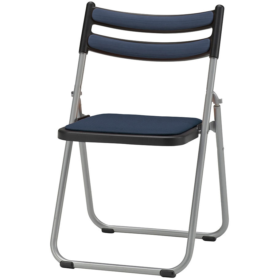 S・CM-005A・BU スチールチェア オリバー 幅490mm高さ760mm