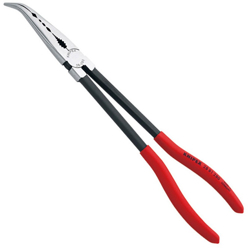 2881-280SB ロングリーチ・ベントニードルノーズプライヤー 1丁 KNIPEX